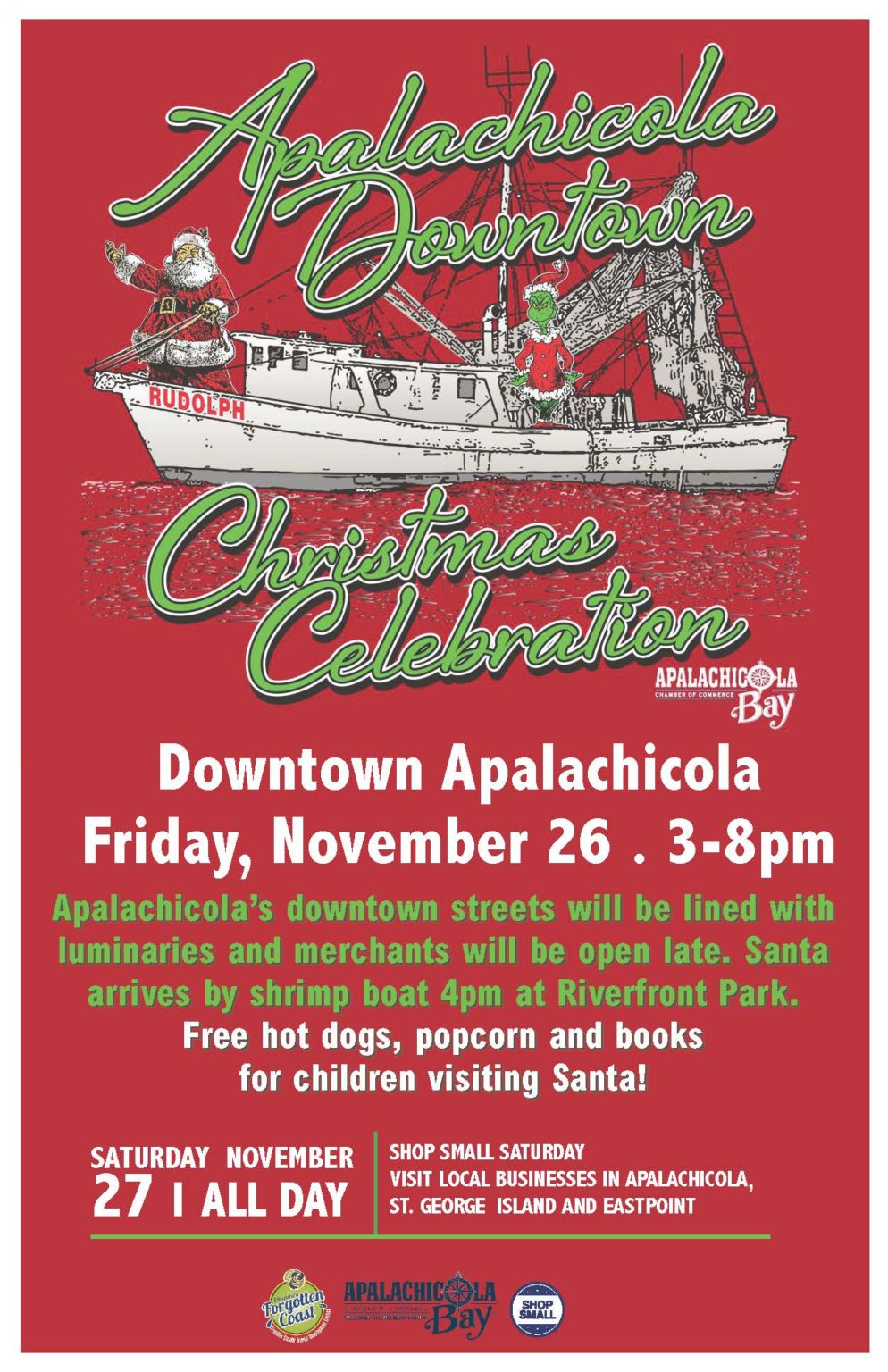 Apalachicola Downtown Christmas Celebration Apalachicola, St.