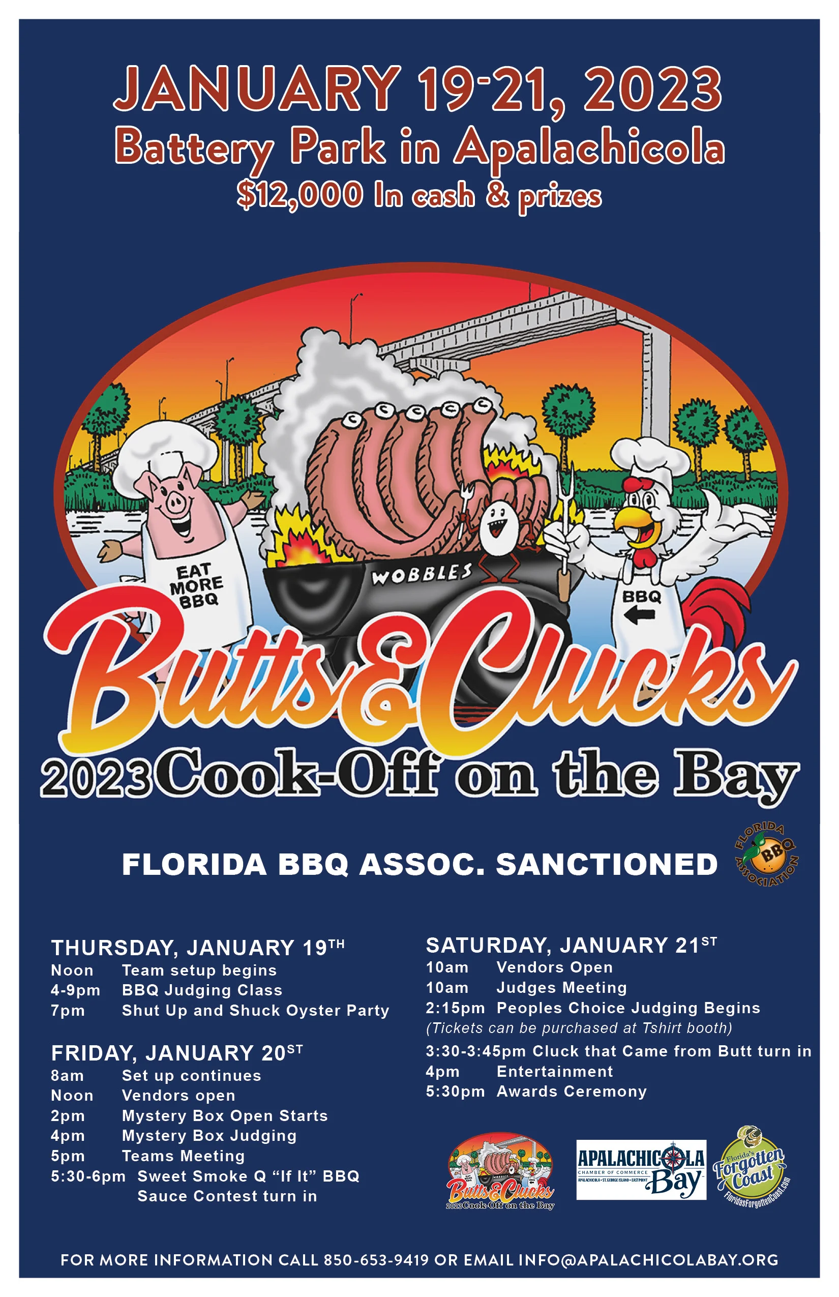 Butts & Clucks Cook Off on the Bay - Apalachicola, St. George Island Florida