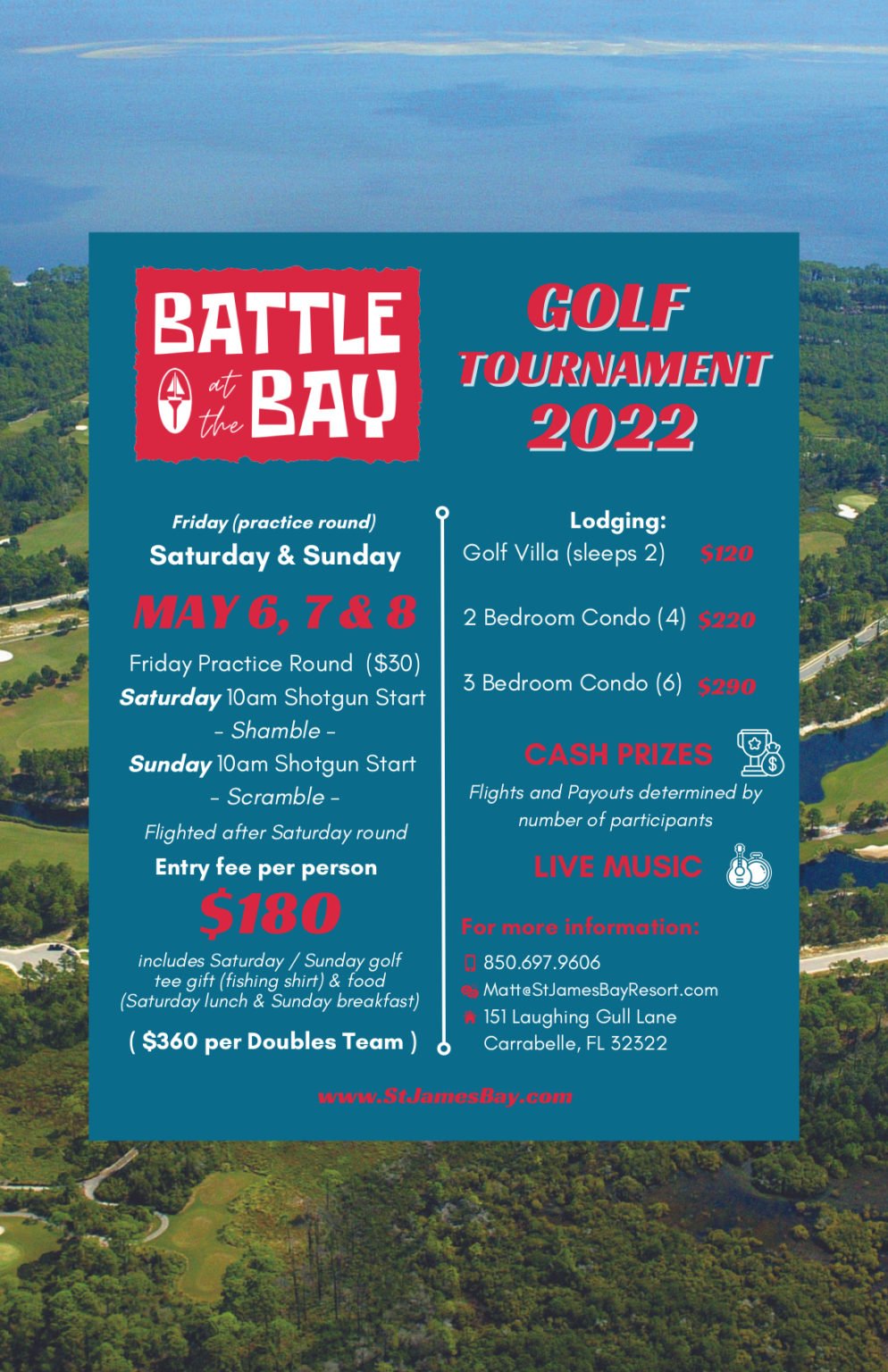 Battle at the Bay Golf Tournament 2022 Apalachicola, St.